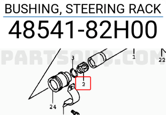 Suzuki 4854182H00 BUSHING, STEERING RACK