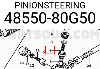 Suzuki 4855080G50 PINIONSTEERING