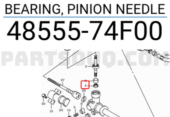 Suzuki 4855574F00 BEARING, PINION NEEDLE
