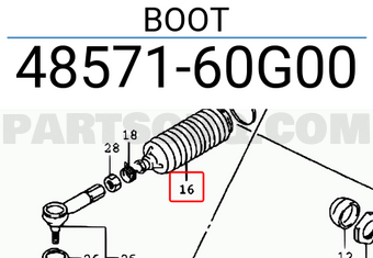 Suzuki 4857160G00 BOOT