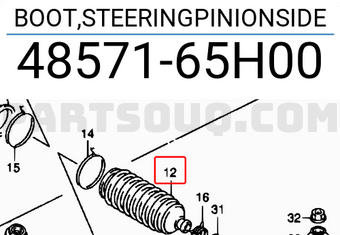Suzuki 4857165H00 BOOT,STEERINGPINIONSIDE