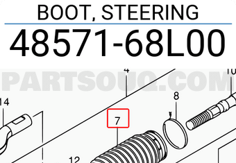 Suzuki 4857168L00 BOOT, STEERING