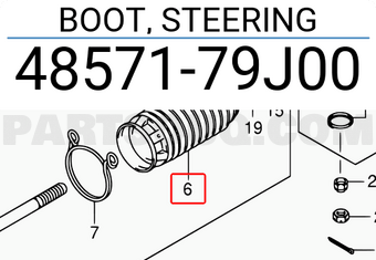 Suzuki 4857179J00 BOOT, STEERING