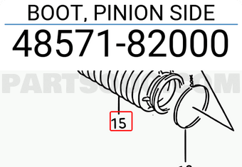 Suzuki 4857182000 BOOT, PINION SIDE