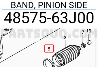 Suzuki 4857563J00 BAND, PINION SIDE
