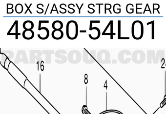 Suzuki 4858054L01 BOX S/ASSY STRG GEAR