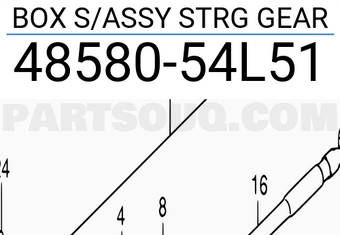 Suzuki 4858054L51 BOX S/ASSY STRG GEAR