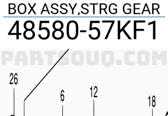 Suzuki 4858057KF1 BOX ASSY,STRG GEAR