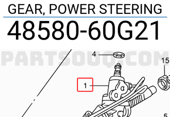 Suzuki 4858060G21 GEAR, POWER STEERING