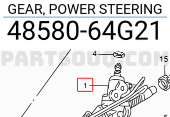 Suzuki 4858064G21 GEAR, POWER STEERING