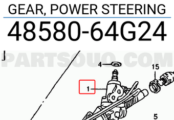 Suzuki 4858064G24 GEAR, POWER STEERING