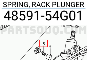 Suzuki 4859154G01 SPRING, RACK PLUNGER