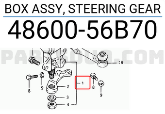 Suzuki 4860056B70 BOX ASSY, STEERING GEAR