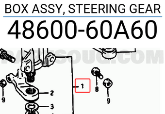 Suzuki 4860060A60 BOX ASSY, STEERING GEAR