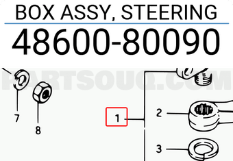 Suzuki 4860080090 BOX ASSY, STEERING