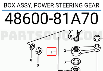 Suzuki 4860081A70 BOX ASSY, POWER STEERING GEAR