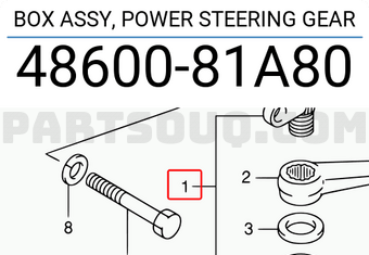 Suzuki 4860081A80 BOX ASSY, POWER STEERING GEAR