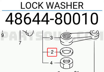Suzuki 4864480010 LOCK WASHER