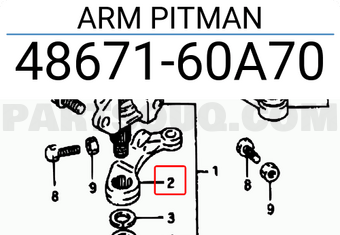 Suzuki 4867160A70 ARM PITMAN