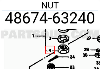 Suzuki 4867463240 NUT