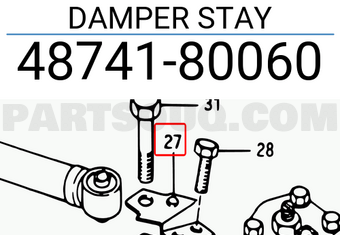 Suzuki 4874180060 DAMPER STAY