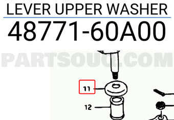 Suzuki 4877160A00 LEVER UPPER WASHER