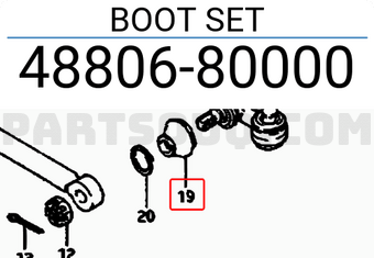 Suzuki 4880680000 BOOT SET