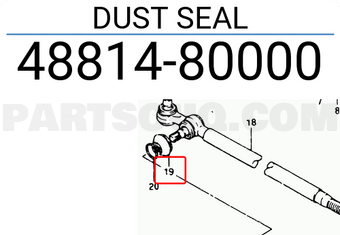 Suzuki 4881480000 DUST SEAL