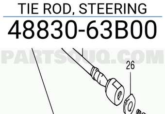 Suzuki 4883063B00 TIE ROD, STEERING