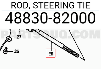 Suzuki 4883082000 ROD, STEERING TIE