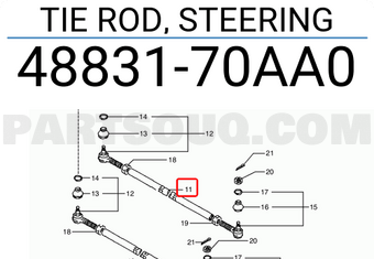 Suzuki 4883170AA0 TIE ROD, STEERING