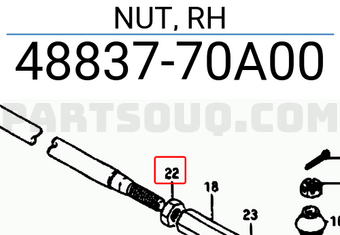 Suzuki 4883770A00 NUT, RH