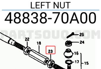 Suzuki 4883870A00 LEFT NUT