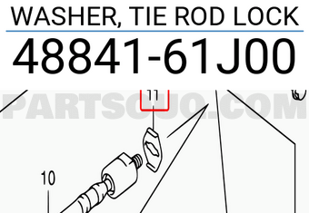 Suzuki 4884161J00 WASHER, TIE ROD LOCK