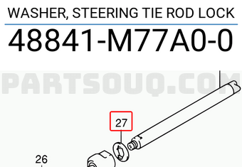 Suzuki 48841M77A00 WASHER, STEERING TIE ROD LOCK