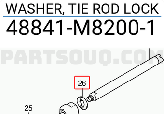 Suzuki 48841M82001 WASHER, TIE ROD LOCK