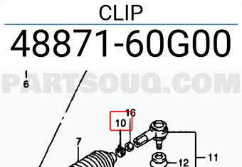 Suzuki 4887160G00 CLIP