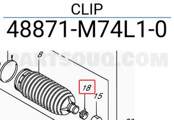 Suzuki 48871M74L10 CLIP