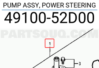 Suzuki 4910052D00 PUMP ASSY, POWER STEERING