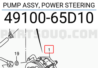 Suzuki 4910065D10 PUMP ASSY, POWER STEERING