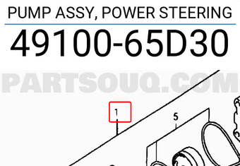 Suzuki 4910065D30 PUMP ASSY, POWER STEERING