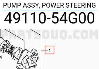 Suzuki 4911054G00 PUMP ASSY, POWER STEERING