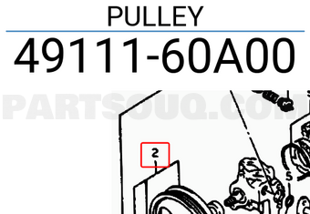 Suzuki 4911160A00 PULLEY