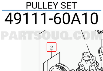 Suzuki 4911160A10 PULLEY SET