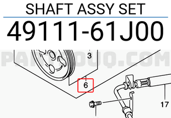 Suzuki 4911161J00 SHAFT ASSY SET