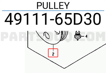Suzuki 4911165D30 PULLEY