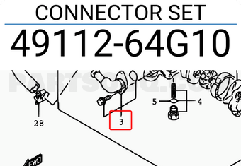 Suzuki 4911264G10 CONNECTOR SET