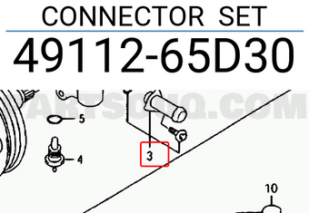 Suzuki 4911265D30 CONNECTOR SET