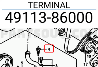 Suzuki 4911386000 TERMINAL