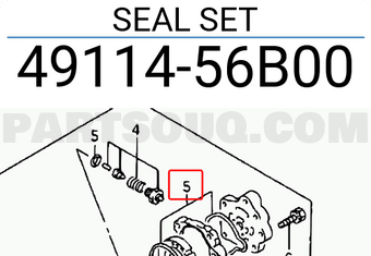 Suzuki 4911456B00 SEAL SET
